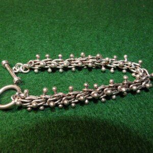 Chunky Sterling Silver Bracelet 1.6 ounces